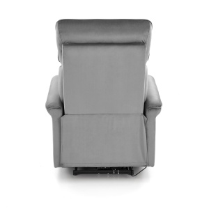 Fotoliu recliner Semir velvet gri H108 cm - Img 4
