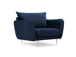Fotoliu tapitat Vienna velvet/gold – L95 x l92 x h95 cm - Img 11