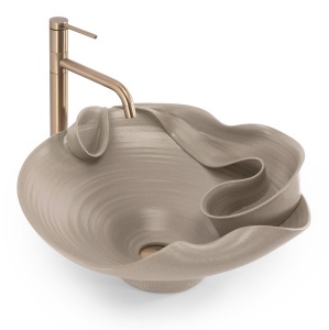 Lavoar ceramic pentru blat REA HM-12 Handmade ART - Img 3