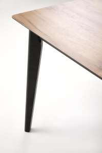Masa extensibila Gulian stejar/negru L140-180 x l80 x H76 - Img 5