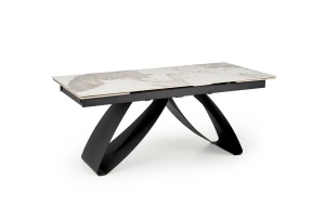 Masa extensibila Hilario marmura bej/negru - L180-260 x l90 x H75 - Img 11