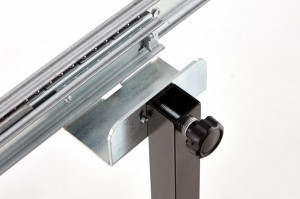 Masa extensibila Inferno stejar/negru L100-300 x l100 x H76 - Img 12