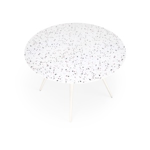 Masa rotunda Aramis terrazzo/alb ø120/h76 cm - Img 4