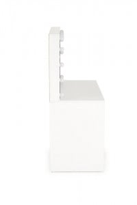 Masuta de toaleta cu oglinda si LED Hollywood XL – Alb - Img 6