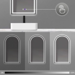 Oglinda LED 60x100 cm Dash neagra - Img 4