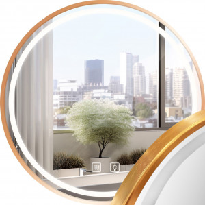 Oglinda LED 70cm MMJ roz gold