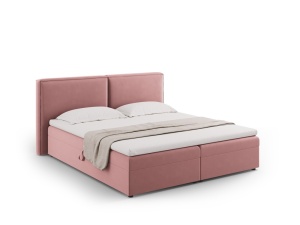 Pat boxspring Arendal 140x200 cm catifea - Img 8