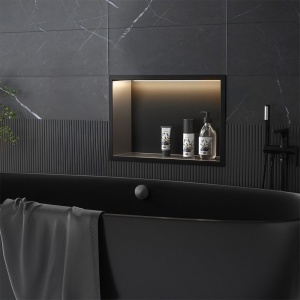 RAFT BAIE INCASTRAT PERETE LED 30x45 black - Img 2