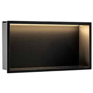 RAFT BAIE INCASTRAT PERETE LED 30x60 black