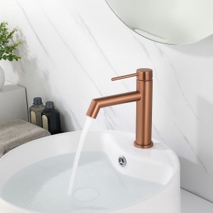 Robinet pentru lavoar Rea FOSS Brush Copper Low - Img 2