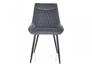 Scau Agat velvet gri Blu14/negru