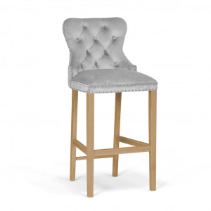 Scaun Bar Madame Gri/Stejar BL03 L70 cm