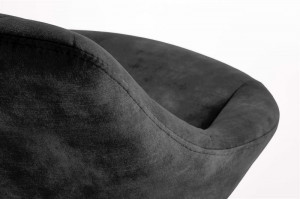 Scaun de bar H102 velvet negru - Img 5