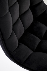 Scaun de bar H120 velvet negru/gold - Img 11