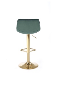 Scaun de bar H120 velvet verde/gold - Img 14