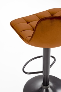 Scaun de bar H95 velvet cinnamon - Img 5