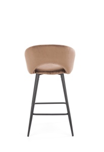 Scaun de bar H96 velvet bej - Img 3