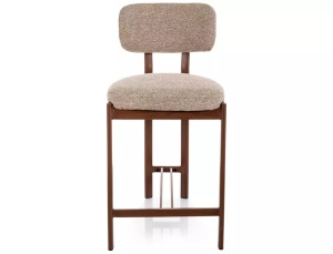 Scaun de bar Misaki H-2 bej 253 / nuc
