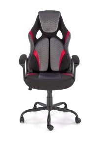 Scaun de birou Jensen negru/gri/rosu H125 cm JENSEN office chair, black / grey / red - Img 10