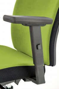 Scaun de birou Pop negru/verde H108 cm - Img 8