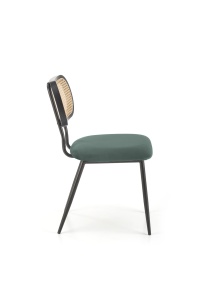 Scaun din rattan si catifea K503 verde - Img 4