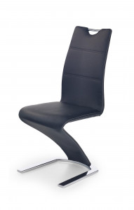 Scaun K188 piele ecologica negru - Img 2