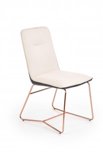 Scaun K390 piele ecologica crem