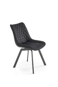 Scaun K520 velvet negru - Img 8