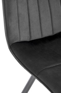 Scaun K521 velvet negru - Img 8