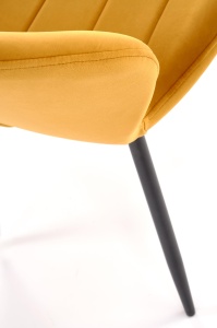 Scaun K538 velvet mustariu H85 cm - Img 8