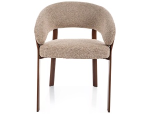 Scaun lemn Nagoja D 253 bej/nuc - H80 cm - Img 2