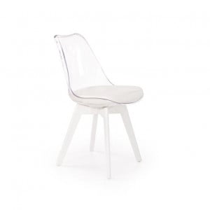 Scaun policarbonat K245 alb - H 83 cm - Img 1