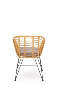 Scaun rattan K541 natur/gri - Img 10
