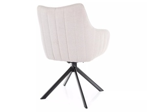 Scaun rotativ Azalia velvet bej deschis Blu30 - Img 2