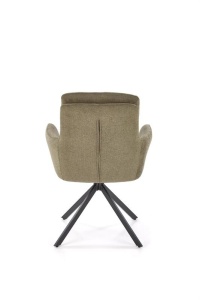 Set 4 scaune rotative K536 stofa olive - Img 5