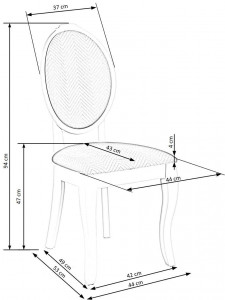 Set masa extensibila Ringo alb/alb L102-142 cm + 4 scaune Velo gri/alb - Img 17