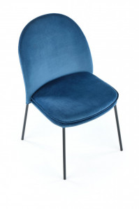 Set masa extensibila Veldon L160-200 cm + 4 scaune K443 velvet bleumarin - Img 13