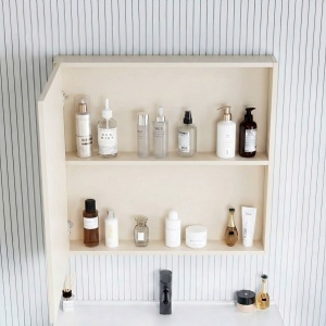 Set mobilier de baie cu lavoar Mario 60cm Beige - Img 4