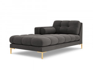 Sezlong tapitat Bali velvet/picioare gold – L185 x l102 x h75 - Img 14