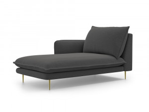 Sezlong tapitat Vienna picioare gold – L170 x l110 x h95 - Img 5