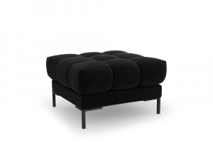 Taburet tapitat Bali velvet/picioare negre – L60 x l60 x h41 - Img 15