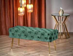 Banca tapitata Athena – Verde/Gold - Img 2