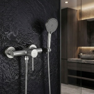 Baterie de duș REA Lungo Stripe BRUSH NICKEL - Img 4