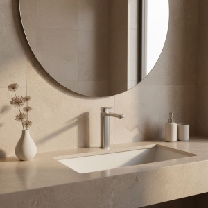 Baterie pentru baie Rea Arlo Brush Nickle - Img 3