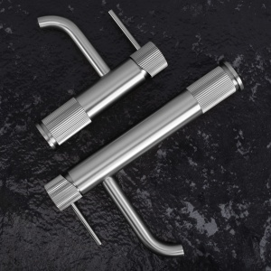 Baterie pentru baie Rea Lungo Stripe Brush Nickel - Img 4