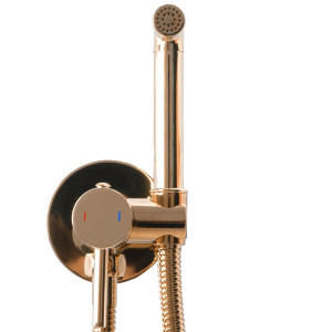 Baterie pentru bideu Lungo Loop roz gold - Img 2