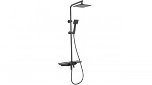 Baterie pentru dus Bravo negru mat - H 105 cm - Img 5