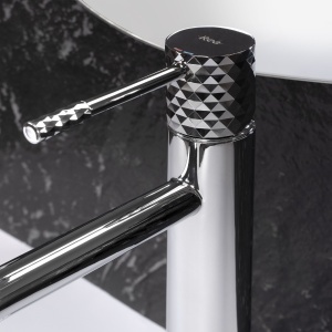 Baterie pentru lavoar Rea Lungo Diamond Crom - Img 2
