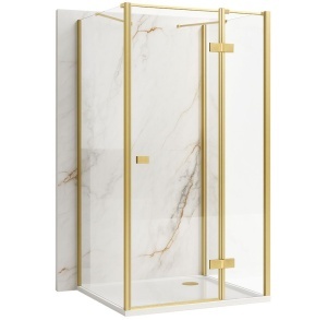 Cabina de dus Rea Atlas 80x90 Brush Gold
