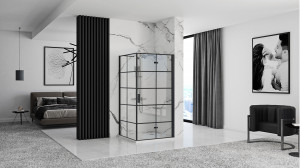 Cabina de dus Rea Molier Black 80x90 - Img 2